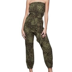 GOOD AMERICAN Belted Ripstop Jumpsuit Size 0